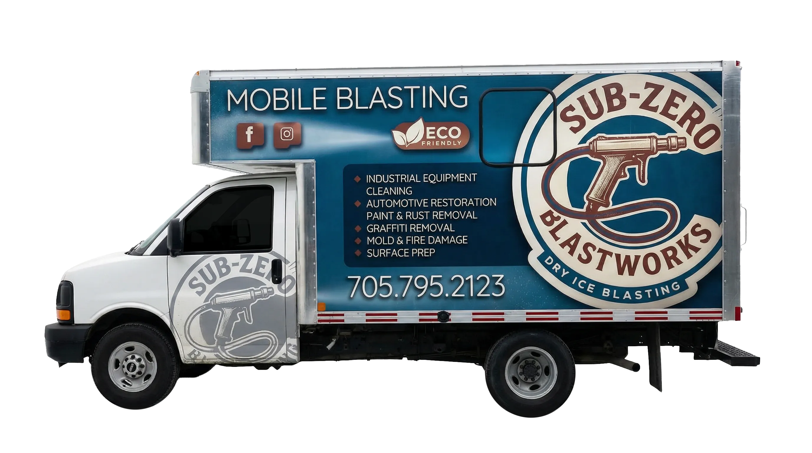 Sub-Zero Blastworks mobile blasting truck